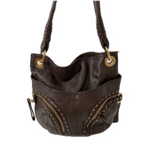 B. Makowsky Leather Purse + Dust Bag